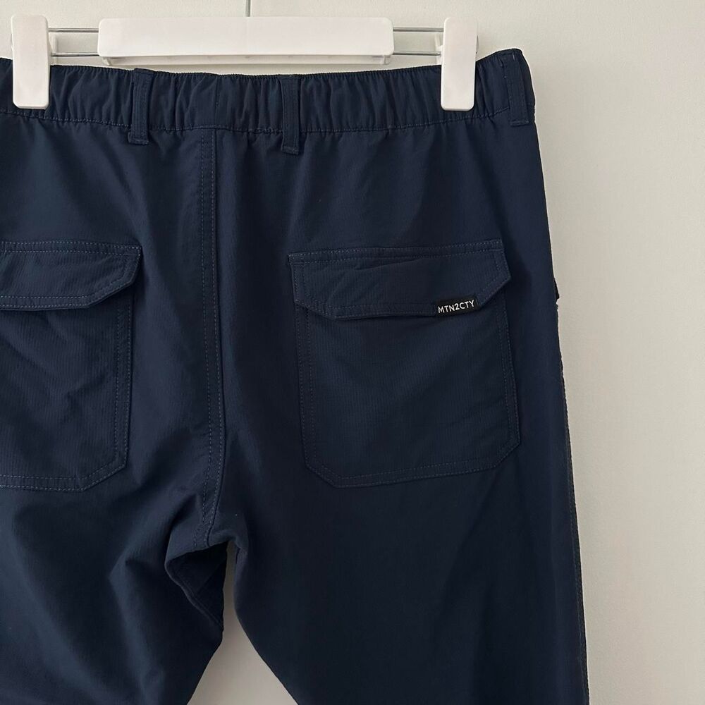 Coalatree The Trailhead Adventure Pant Navy Blue Hiking Travel Joggers L Slim - Picture 5 of 7